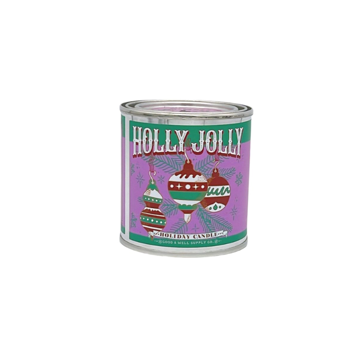 Good and Well Holiday Candles in festive, eco-friendly packaging, featuring hand-poured soy wax and holiday-inspired scents, perfect for seasonal decor or gifting.