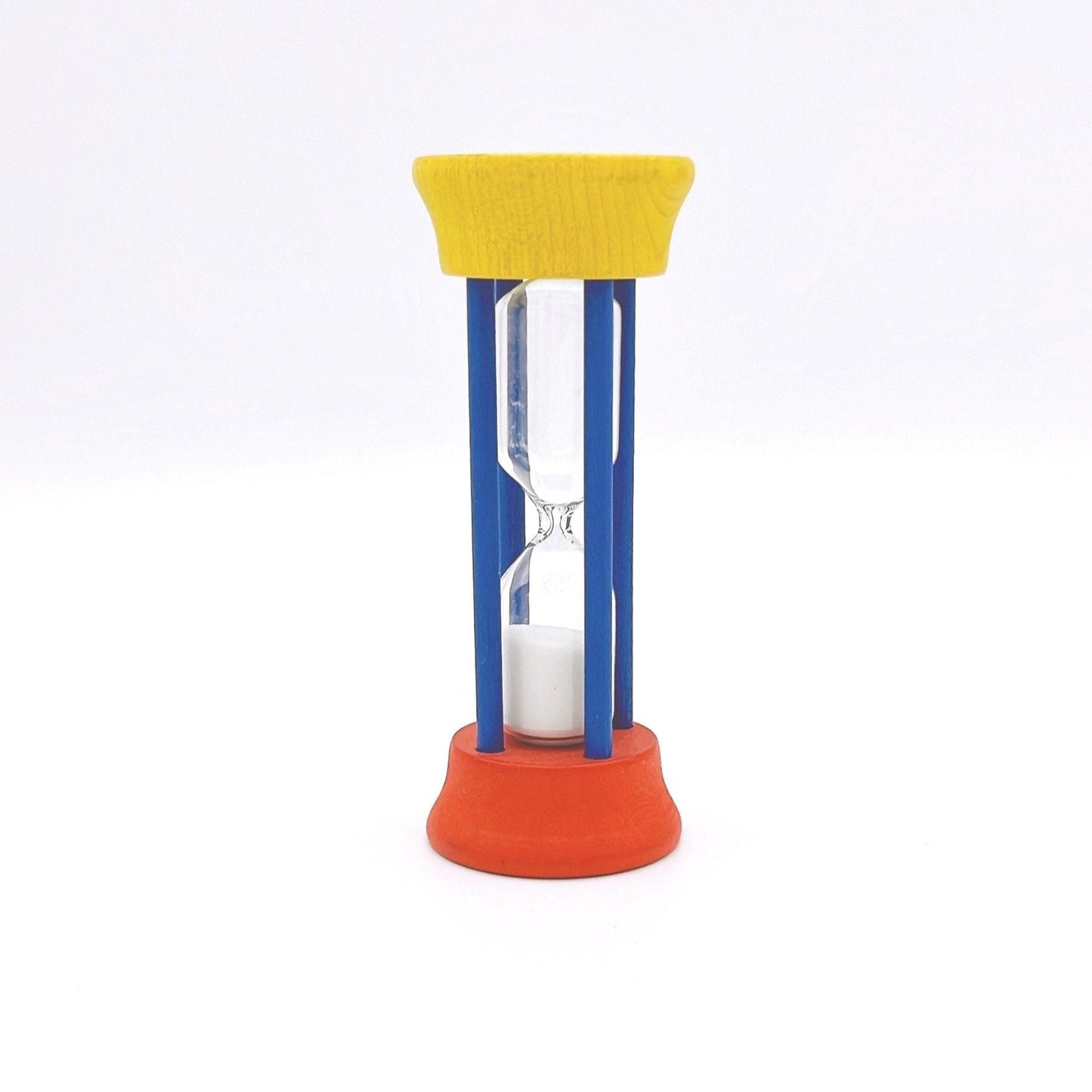 Fun, hourglass-shaped tooth timer to encourage proper brushing time for kids and adults. Ideal for daily dental routines.