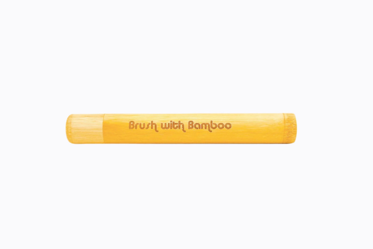 Sustainable bamboo toothbrush case with a smooth, natural finish – perfect for travel and eco-friendly storage.
