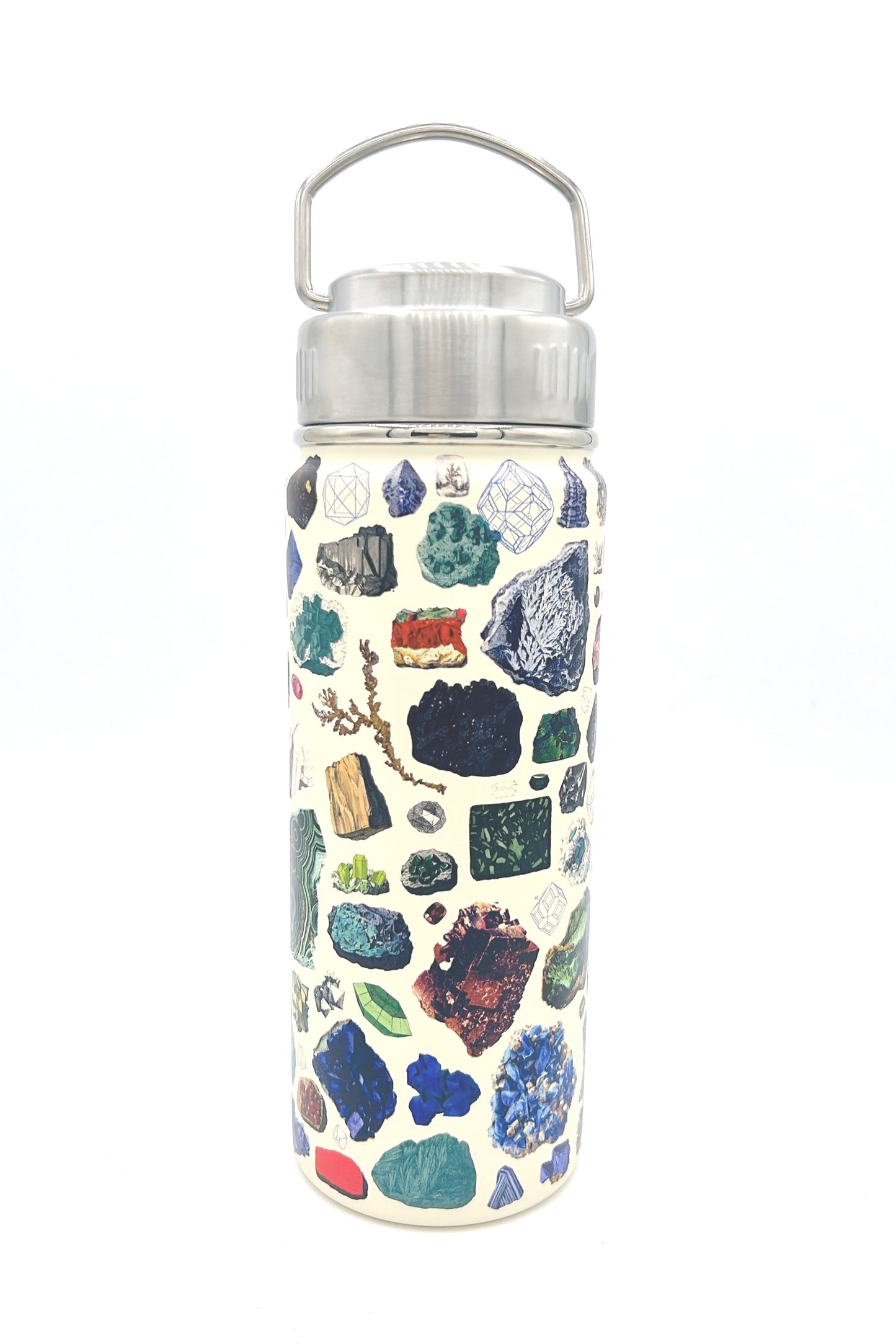 Cognitive Surplus Water Bottle featuring a gem design, perfect for eco-friendly hydration on the go. 18.6 fl oz