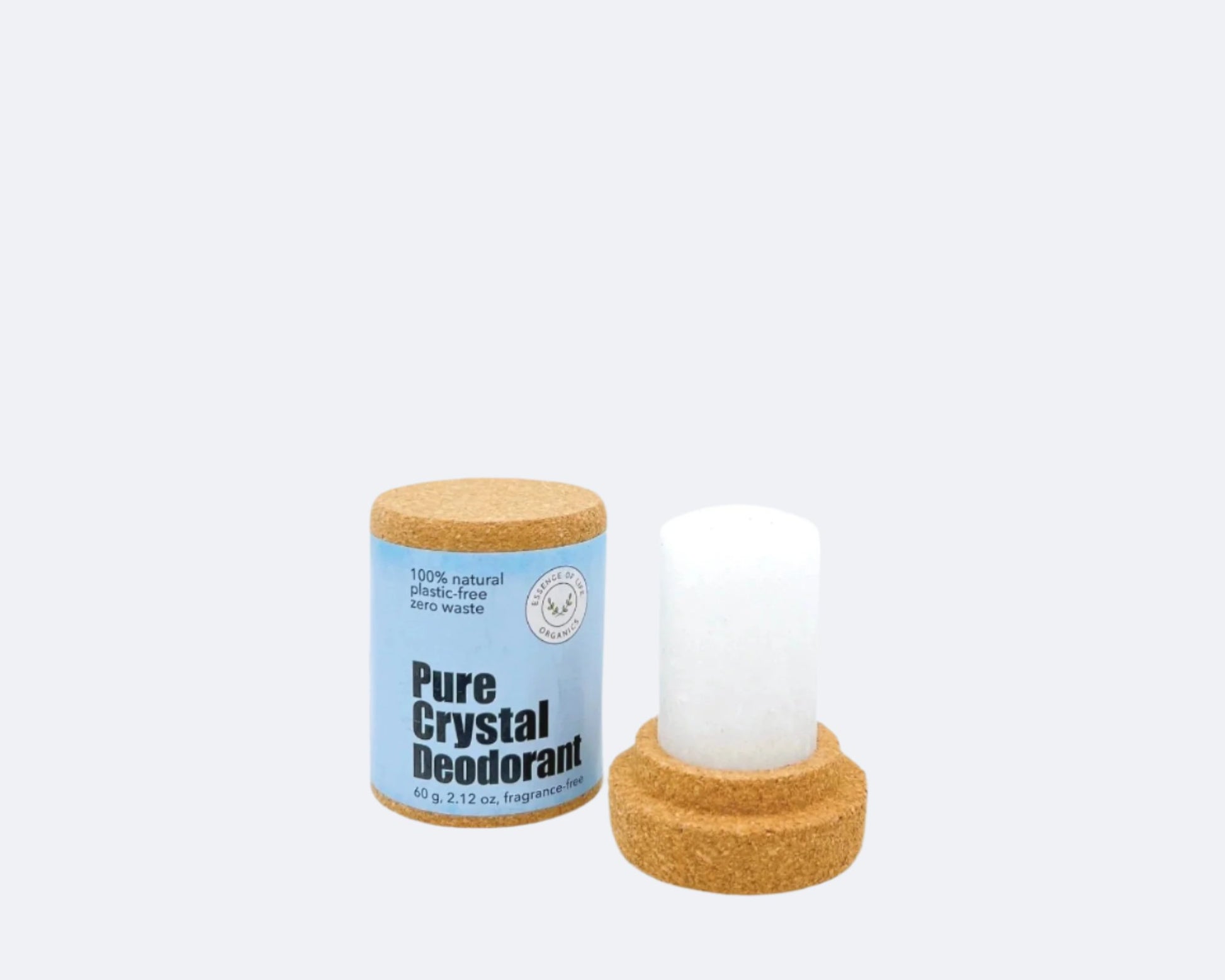 Pure Crystal Deodorant, natural, aluminum-free, and long-lasting for a fresh, clean feeling without synthetic chemicals.