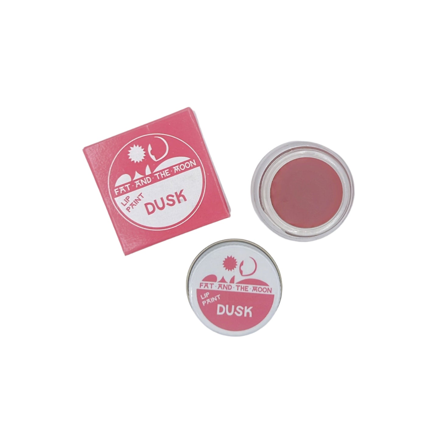 Fat and the Moon Lip Paint in recyclable, low-waste packaging with organic, plant-based ingredients for bold, natural color. Cruelty-free and eco-friendly lip stain.