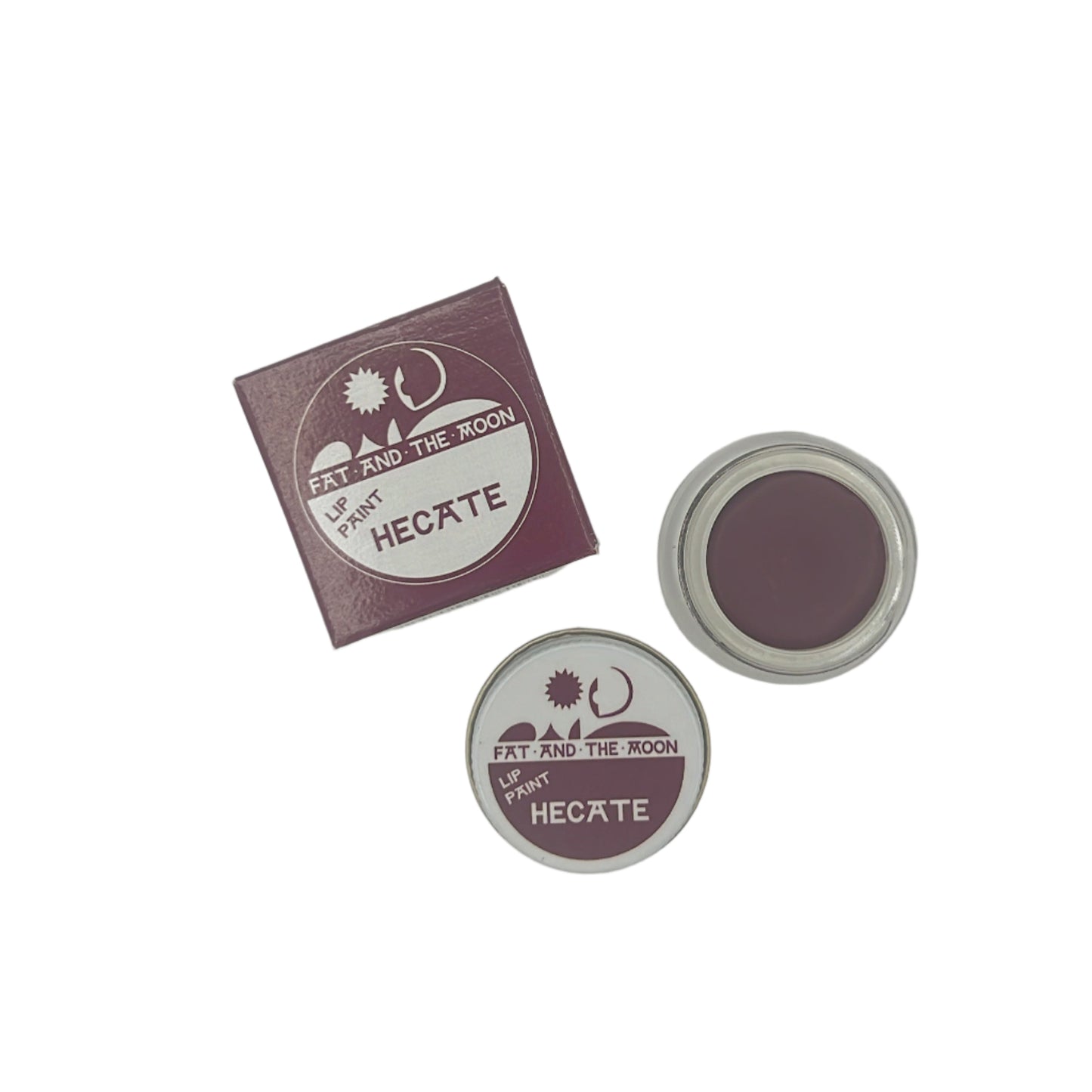 Fat and the Moon Lip Paint in recyclable, low-waste packaging with organic, plant-based ingredients for bold, natural color. Cruelty-free and eco-friendly lip stain.