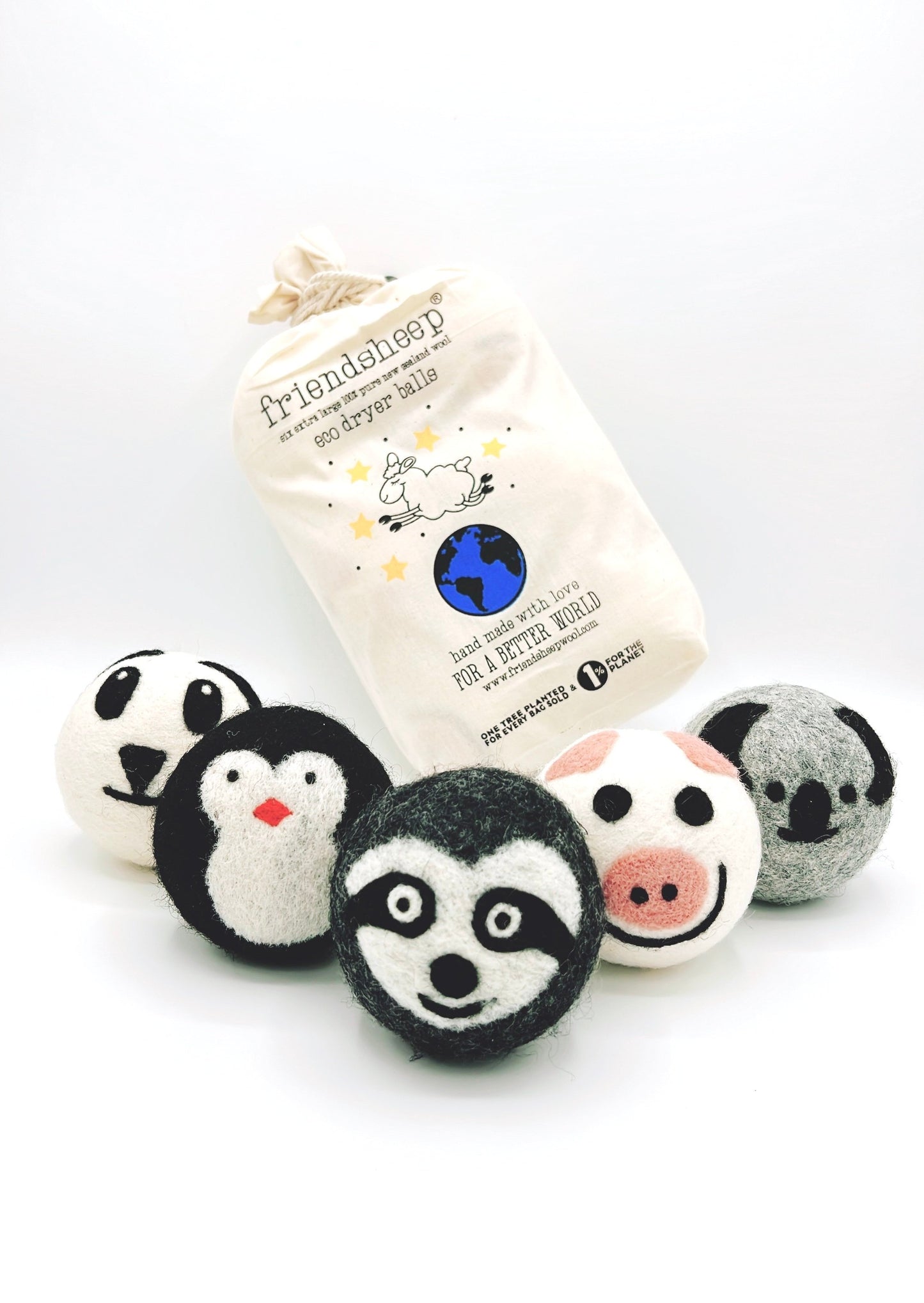 Eco-friendly wool dryer balls that reduce drying time and soften laundry naturally. Sustainable and reusable.