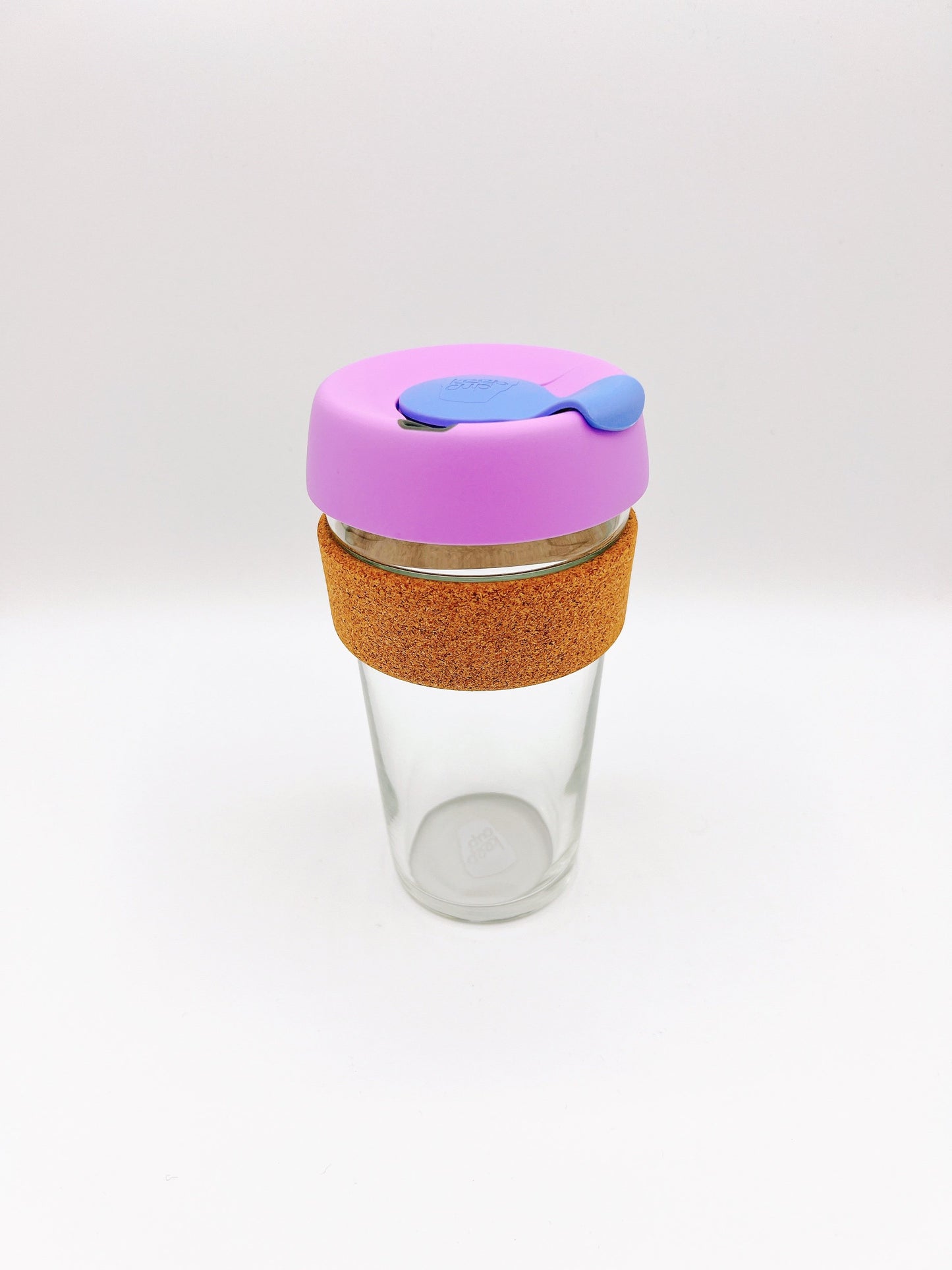 Reusable glass, eco-friendly coffee cup in a sleek design. Perfect for on-the-go drinks and reducing single-use waste.