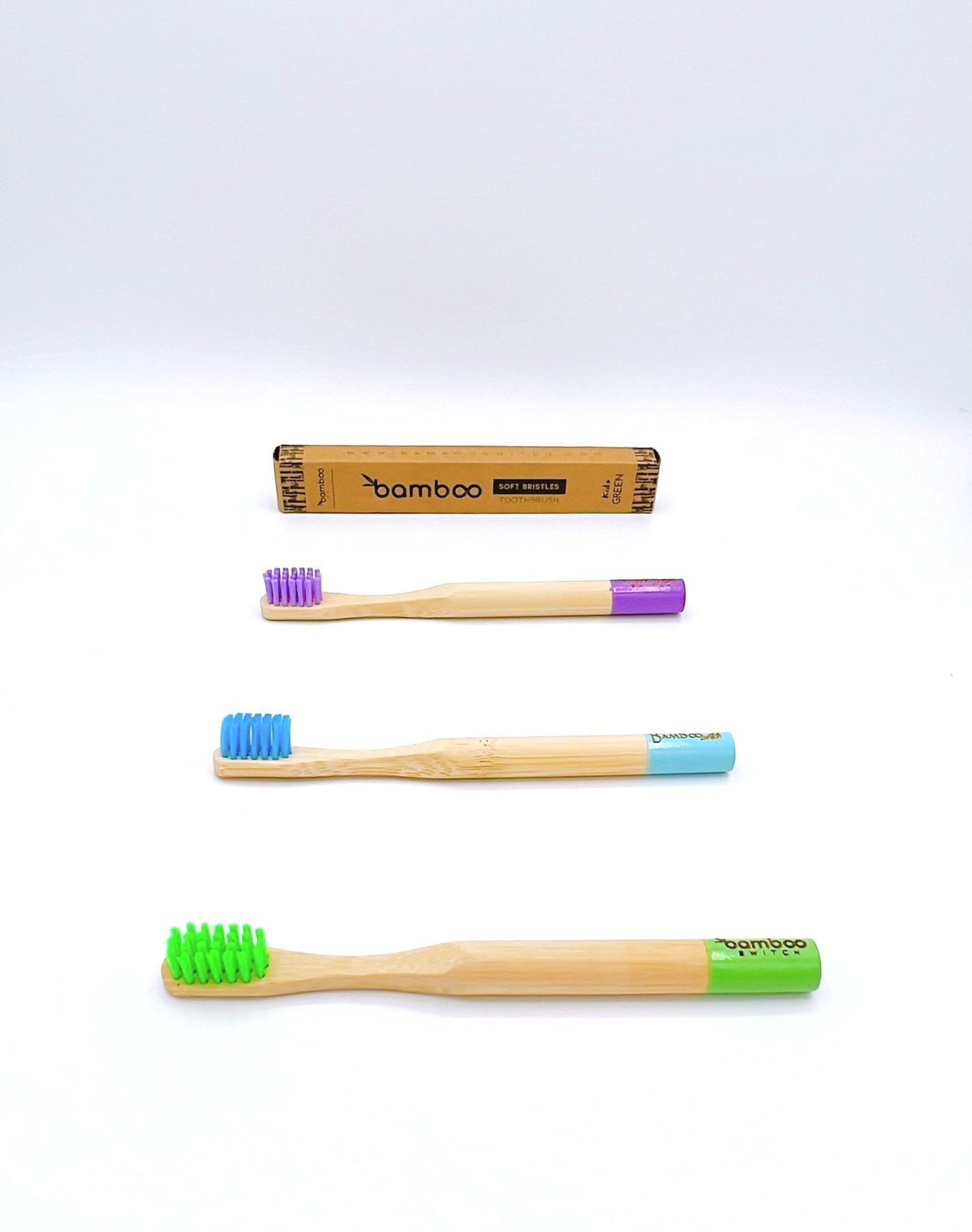 Eco-friendly, compostable, with soft bristles for gentle brushing. Ideal for sustainable oral care for children.