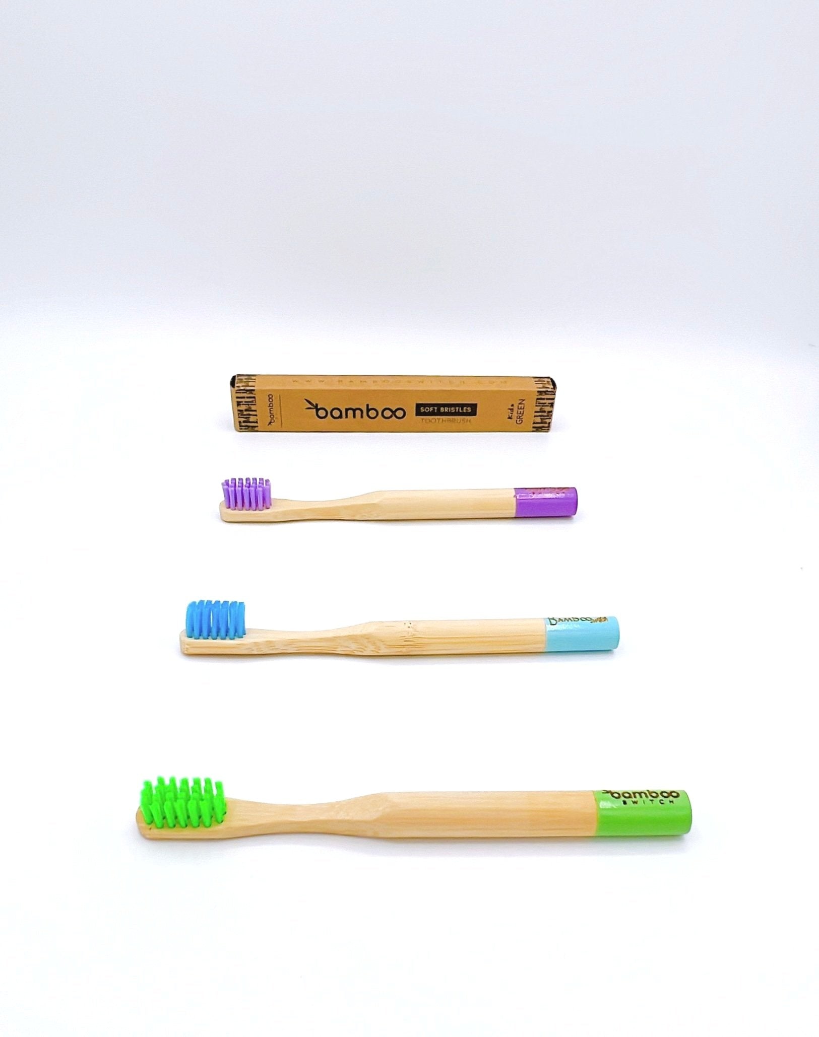 Eco-friendly, compostable, with soft bristles for gentle brushing. Ideal for sustainable oral care for children.