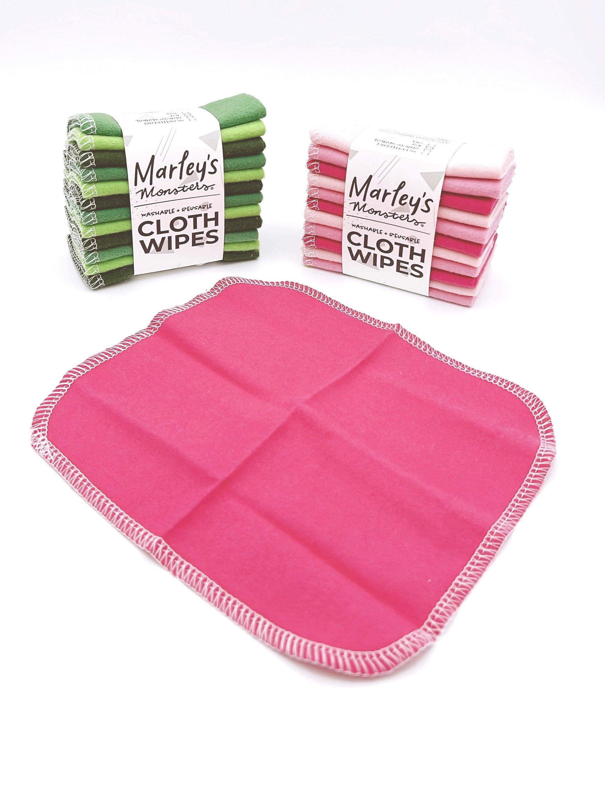 Marley's Monsters reusable, eco-friendly wipes perfect for babies. Soft, durable, and ideal for everyday use.