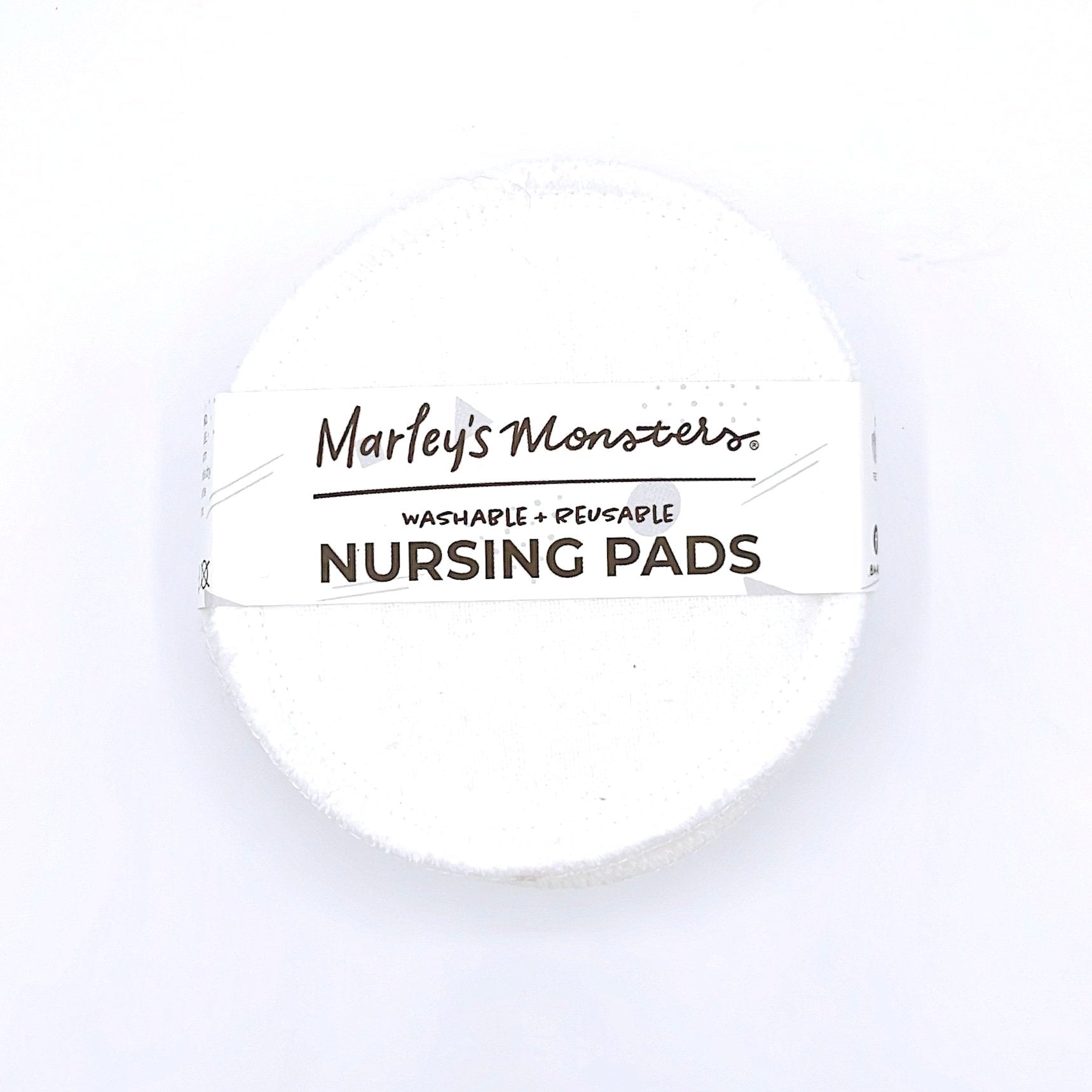 Marley's Monsters reusable, soft, and absorbent pads for nursing. Eco-friendly and comfortable for mothers. Ideal for everyday use.