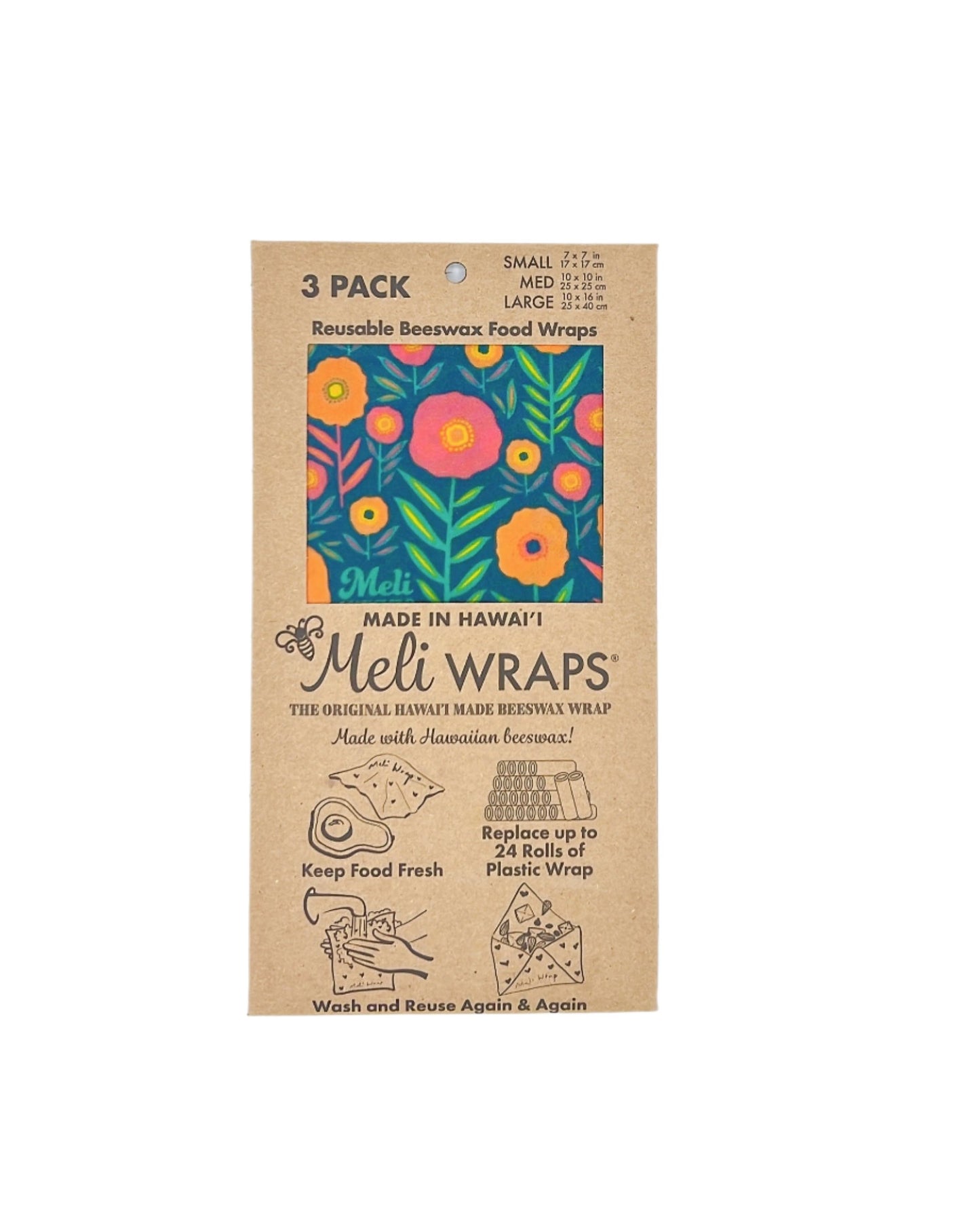 Reusable, eco-friendly beeswax wraps perfect for covering food and keeping it fresh, reducing the need for single-use plastic.