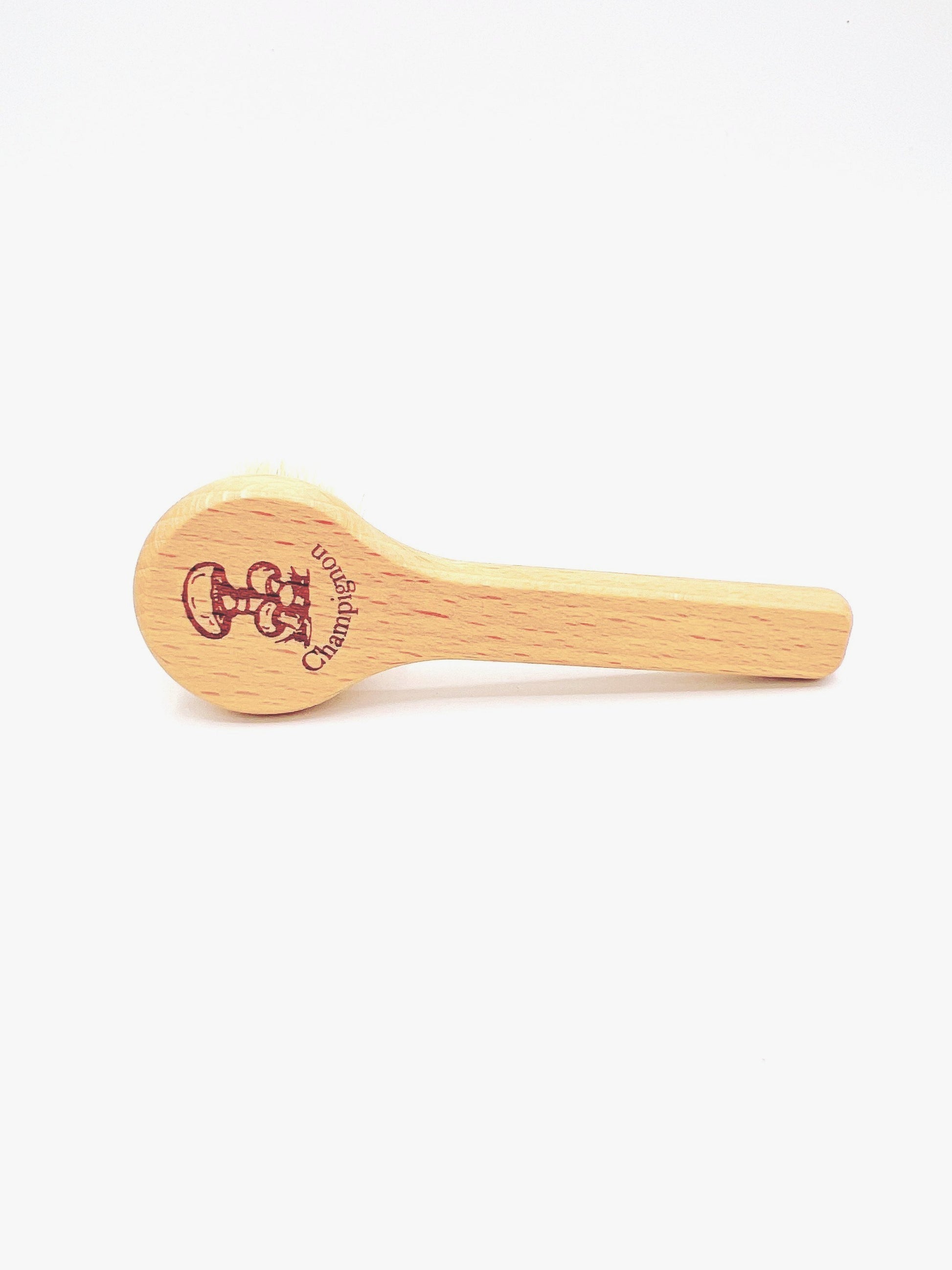 Redecker Mushroom Brush has natural bristles for cleaning mushrooms, ergonomic wooden handle for comfortable grip and control.