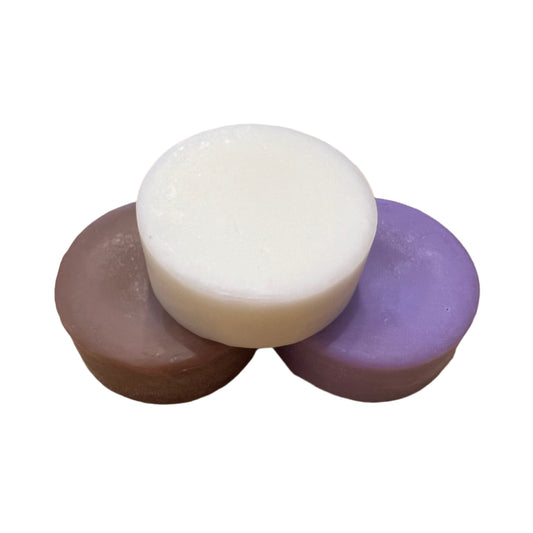 Nope Conditioner Bars in Peppermint, Argan, or Into the Deep scents, eco-friendly and plastic-free. Designed for nourishing and moisturizing hair, ideal for a zero-waste hair care routine.