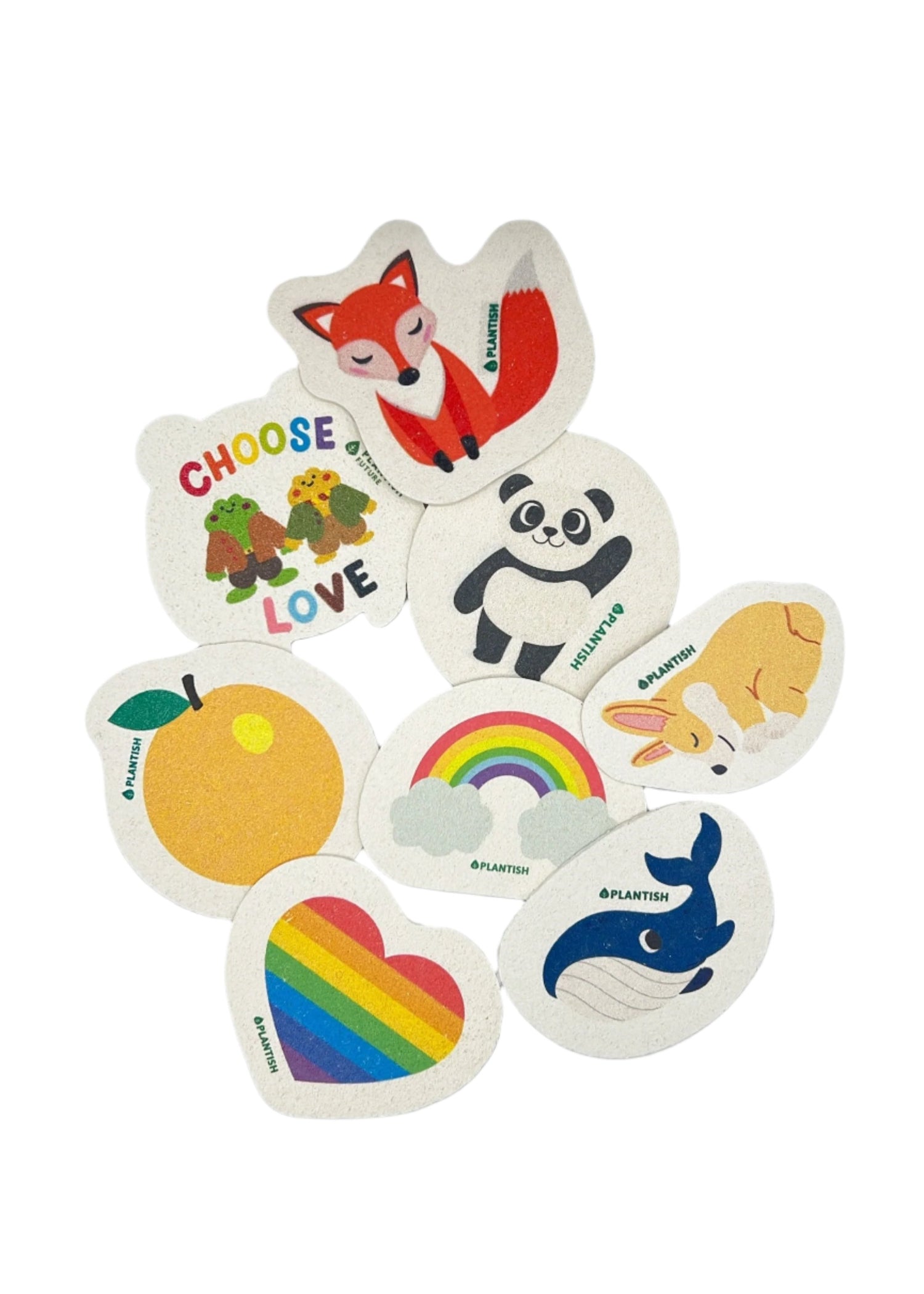 Plantish Pop-up Kitchen Sponge is an eco-friendly, compostable sponge made from plant-based materials for effective cleaning.