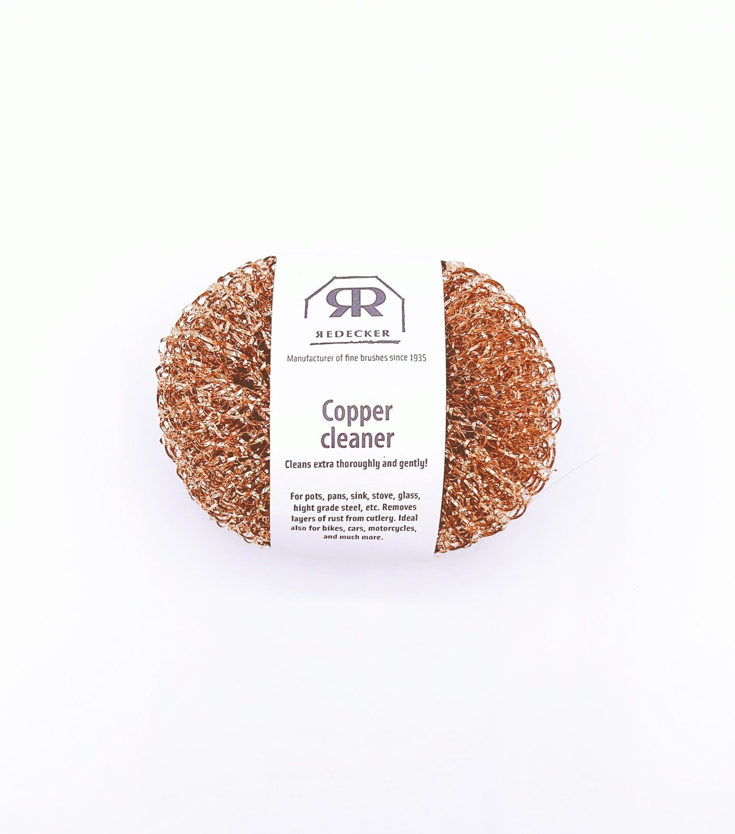 Durable, eco-friendly copper cleaning pads designed for scrubbing tough stains and residue from cookware and surfaces.