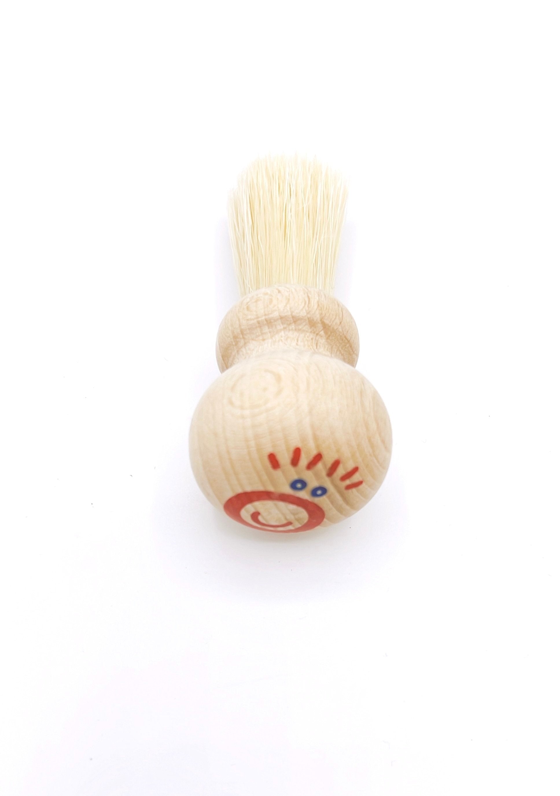 Redecker Kids Paint Brush with natural bristles and wooden handle, perfect for young artists exploring their creativity.