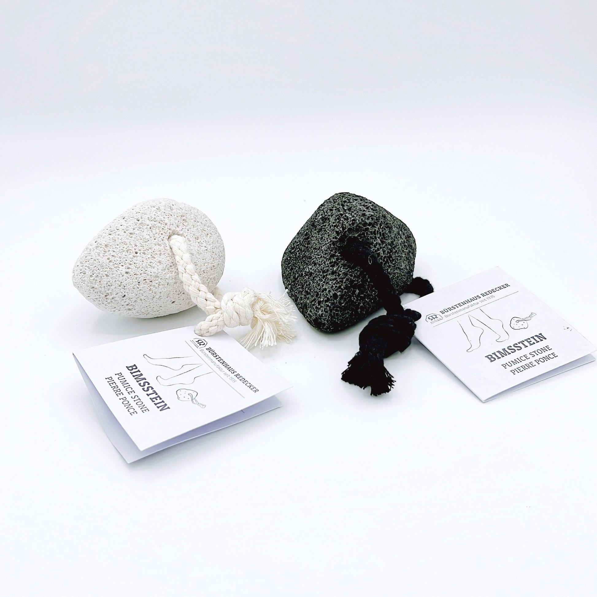 Redecker Pumice Stone is a natural exfoliator for smooth skin, ideal for removing calluses and dead skin, with a convenient hanging loop.